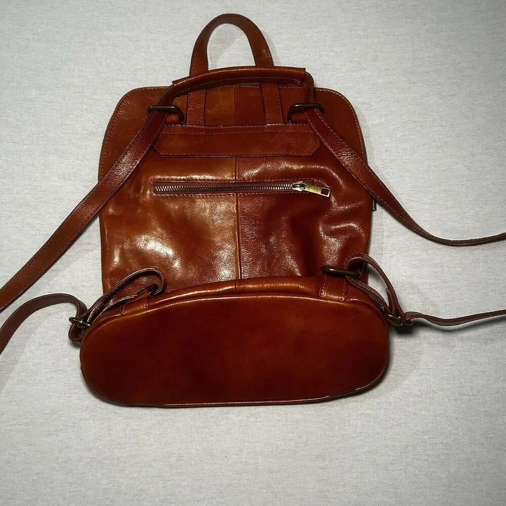 Italian handmade genuine leather backpack, quality, travel, boho